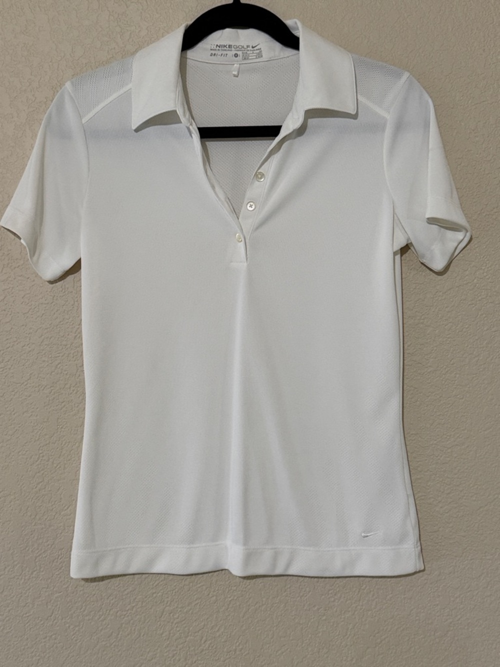 Nike Golf Dri-Fit Women’s White Short Sleeve Polo Shirt - Size S